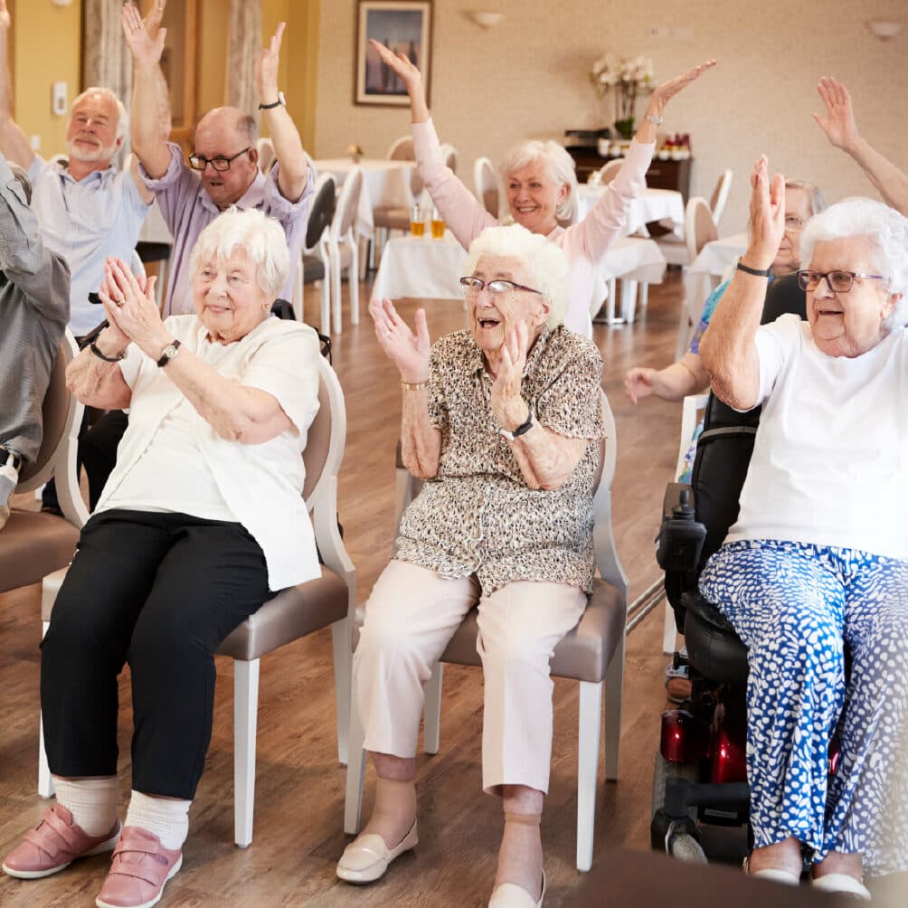 older people fitness class